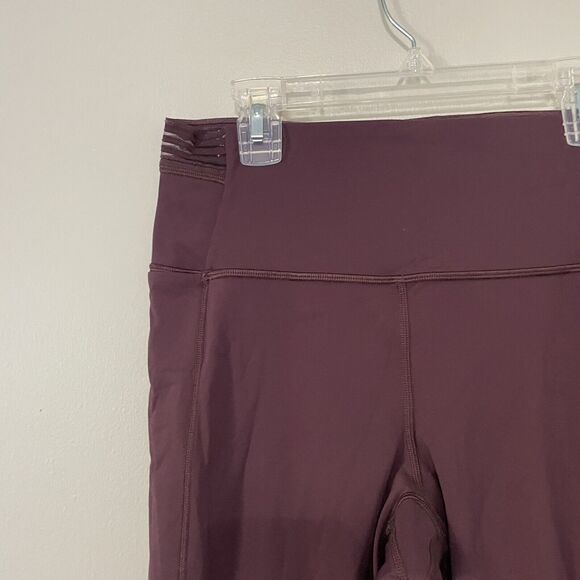 Lululemon Size 8 Purple Find Focus Mesh 7/8 Length Leggings Workout Athletic - Picture 3 of 8